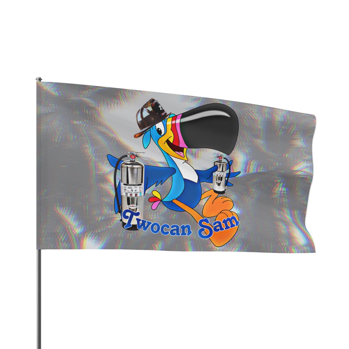 Twocan Sam WITH HELMET Flag