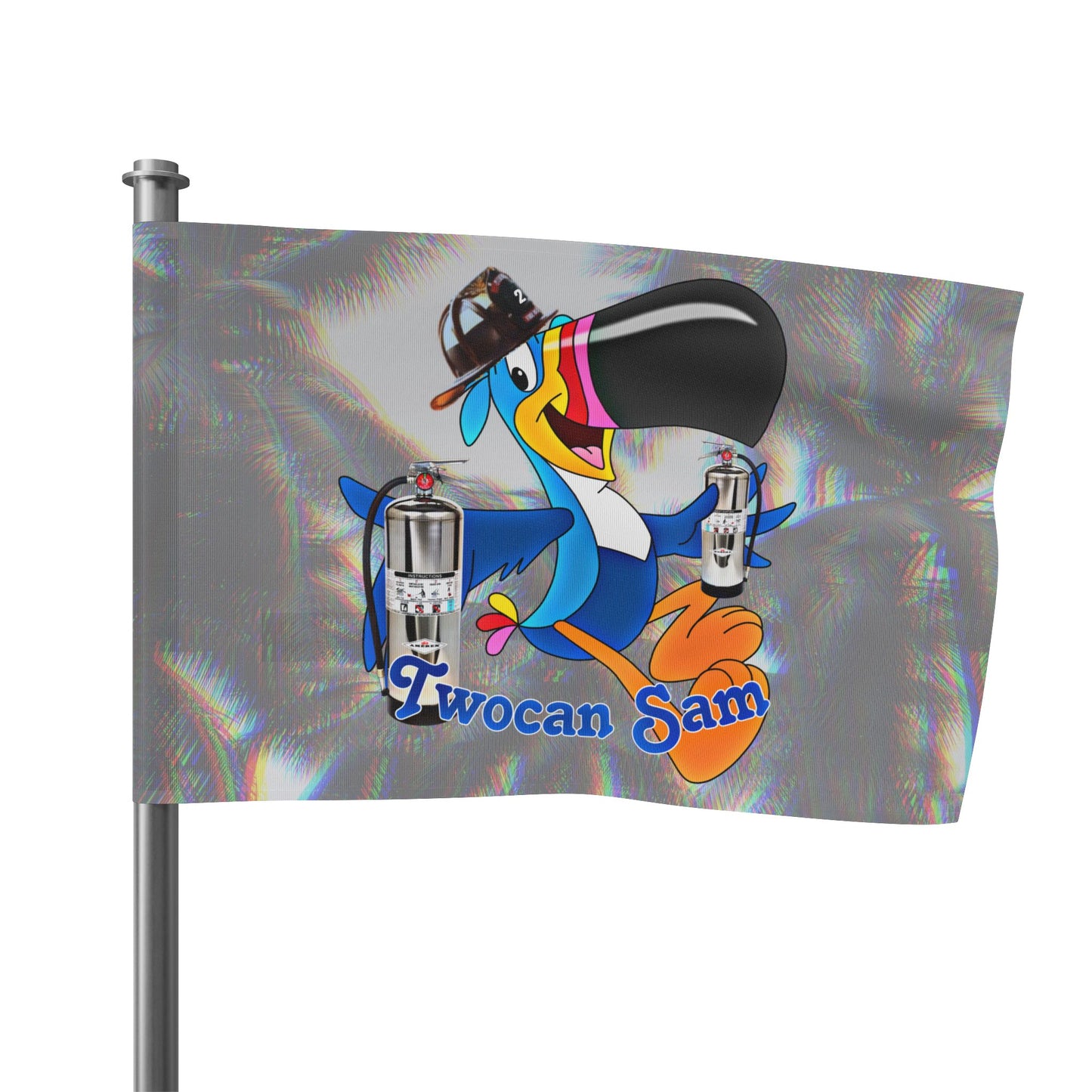 Twocan Sam WITH HELMET Flag