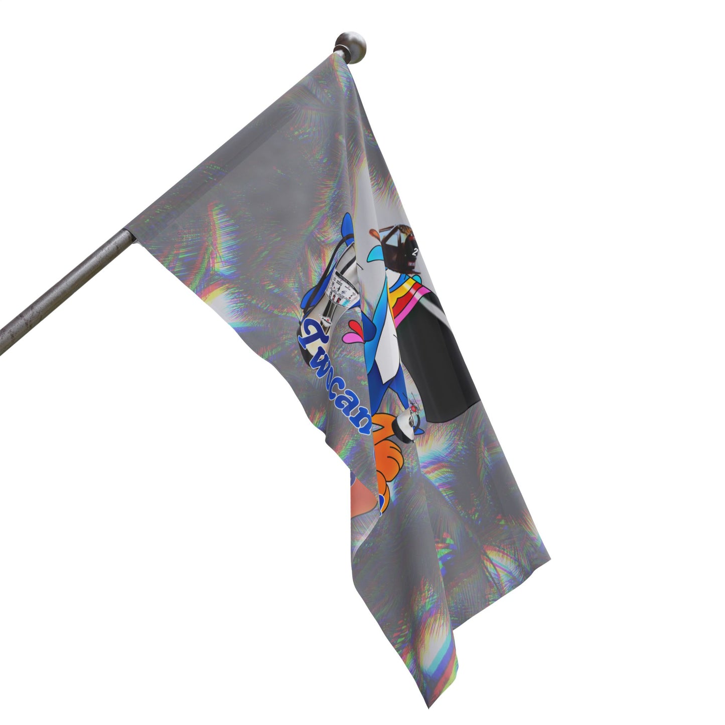 Twocan Sam WITH HELMET Flag