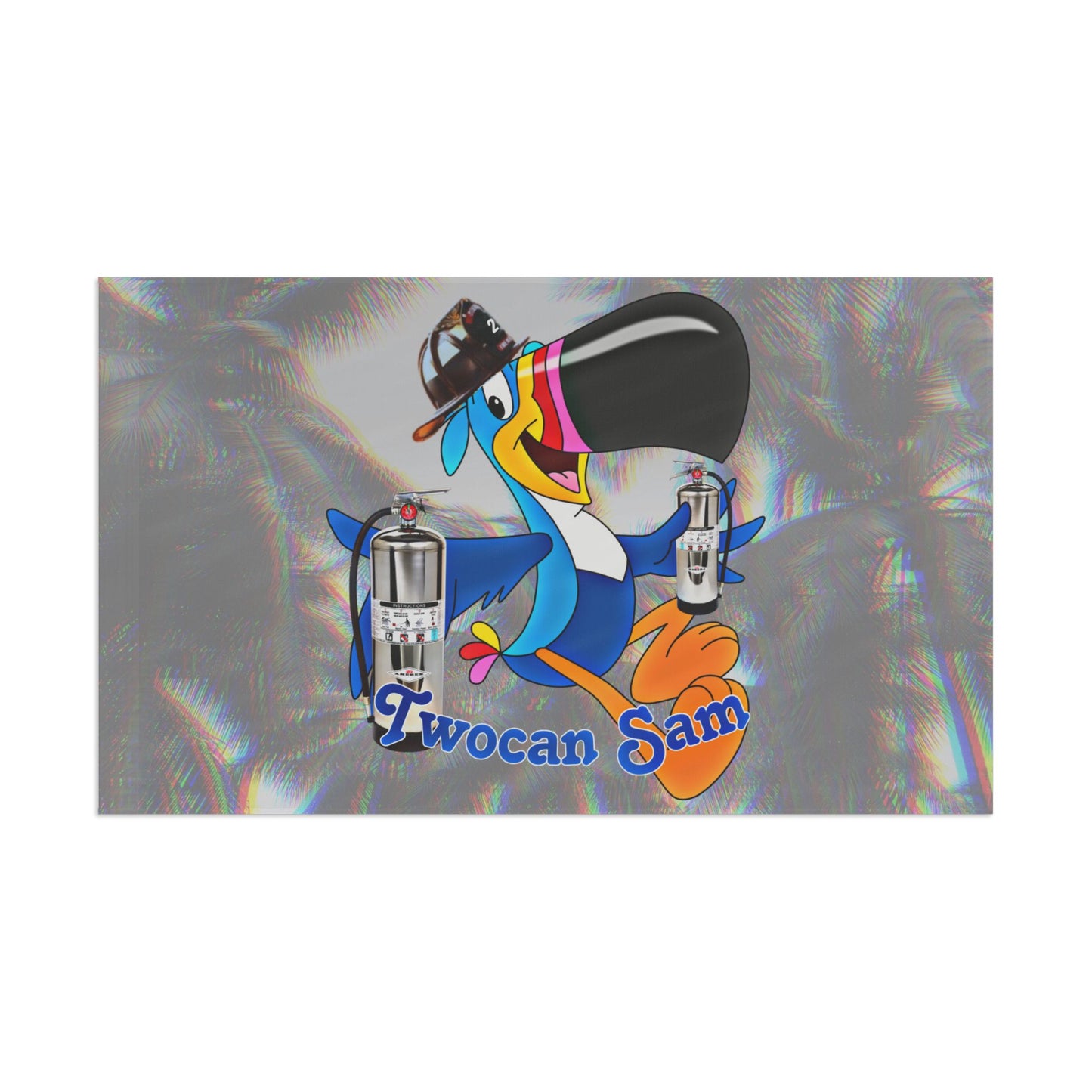 Twocan Sam WITH HELMET Flag