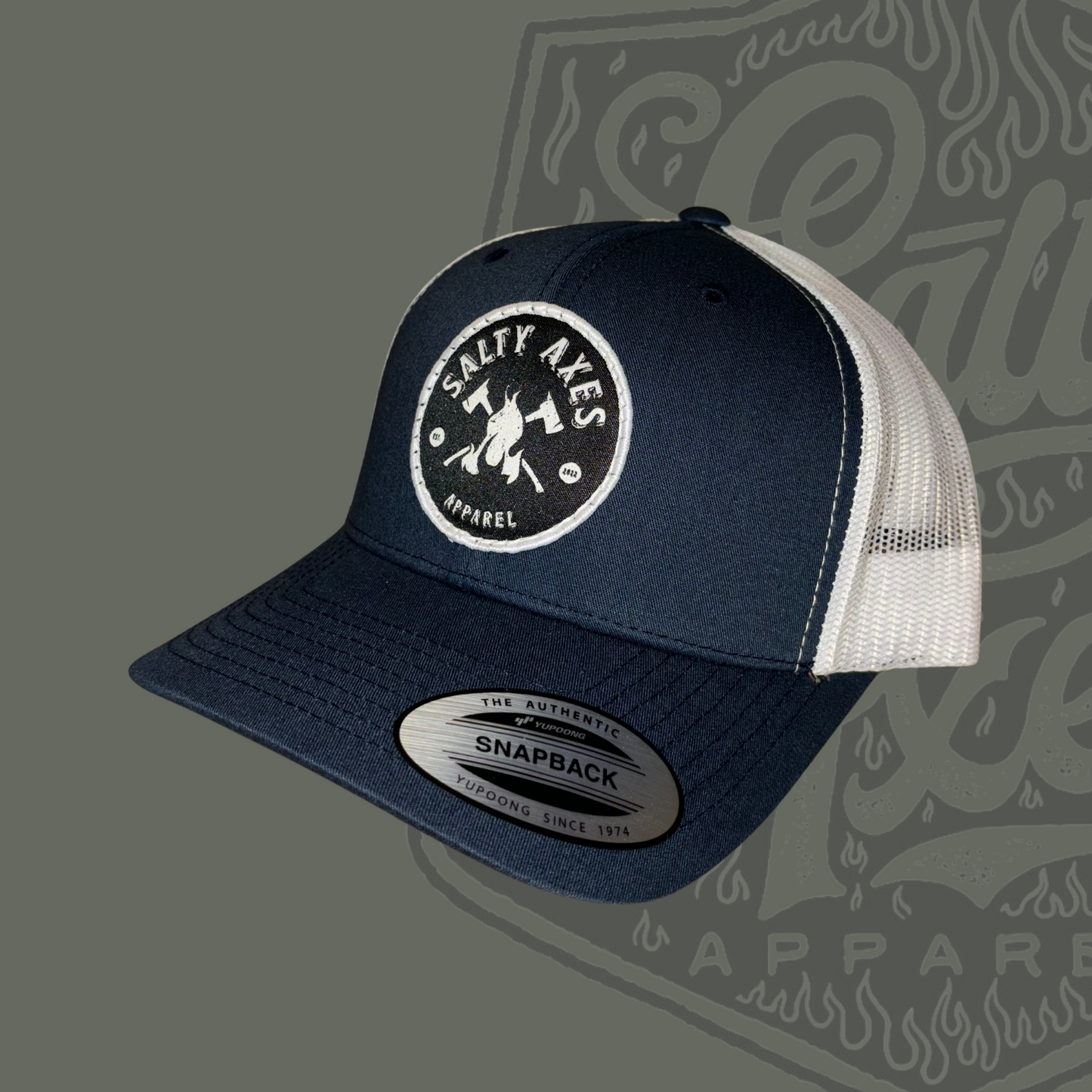Salty Axes Navy Trucker Hat