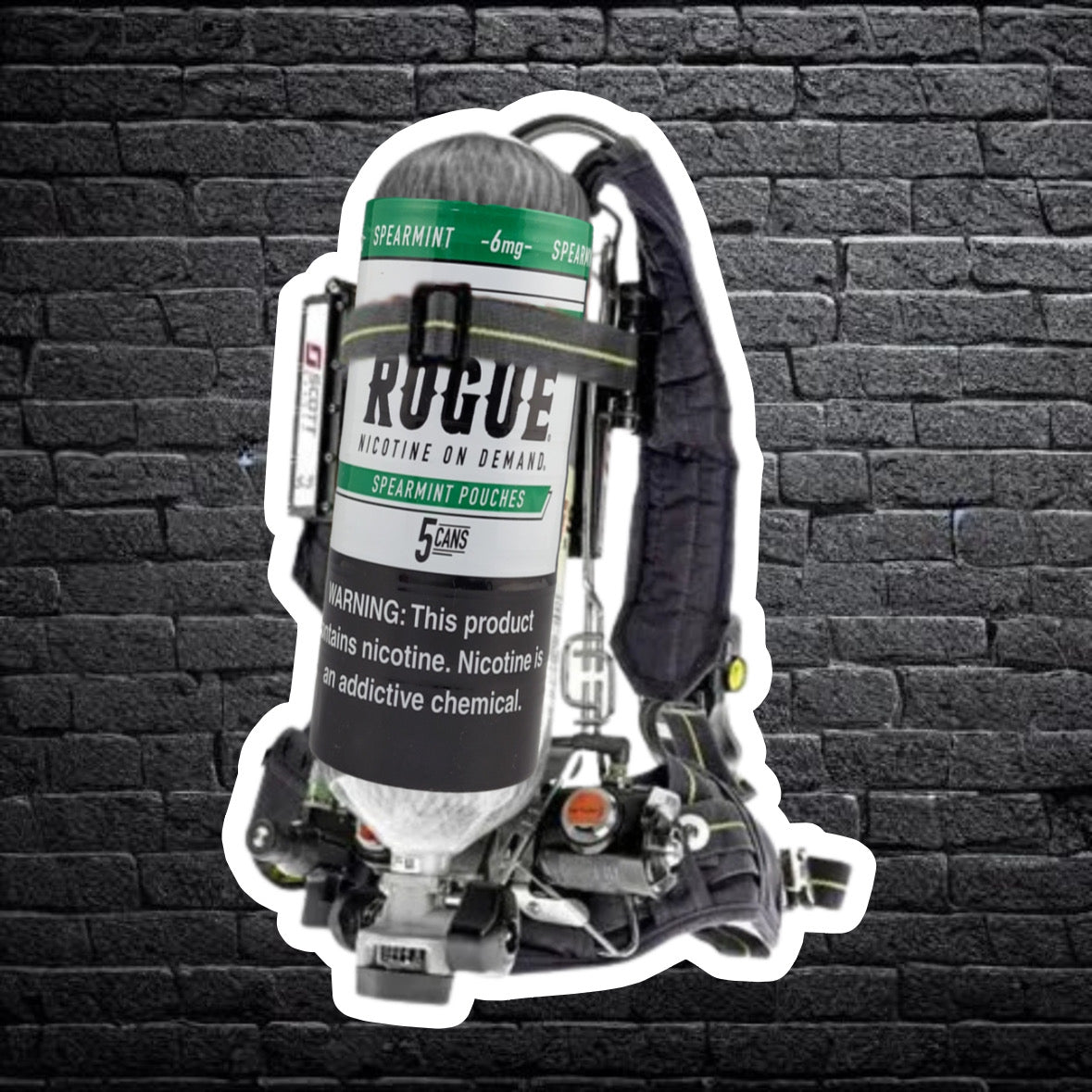 Spearmint ROGUE SCBA Sticker