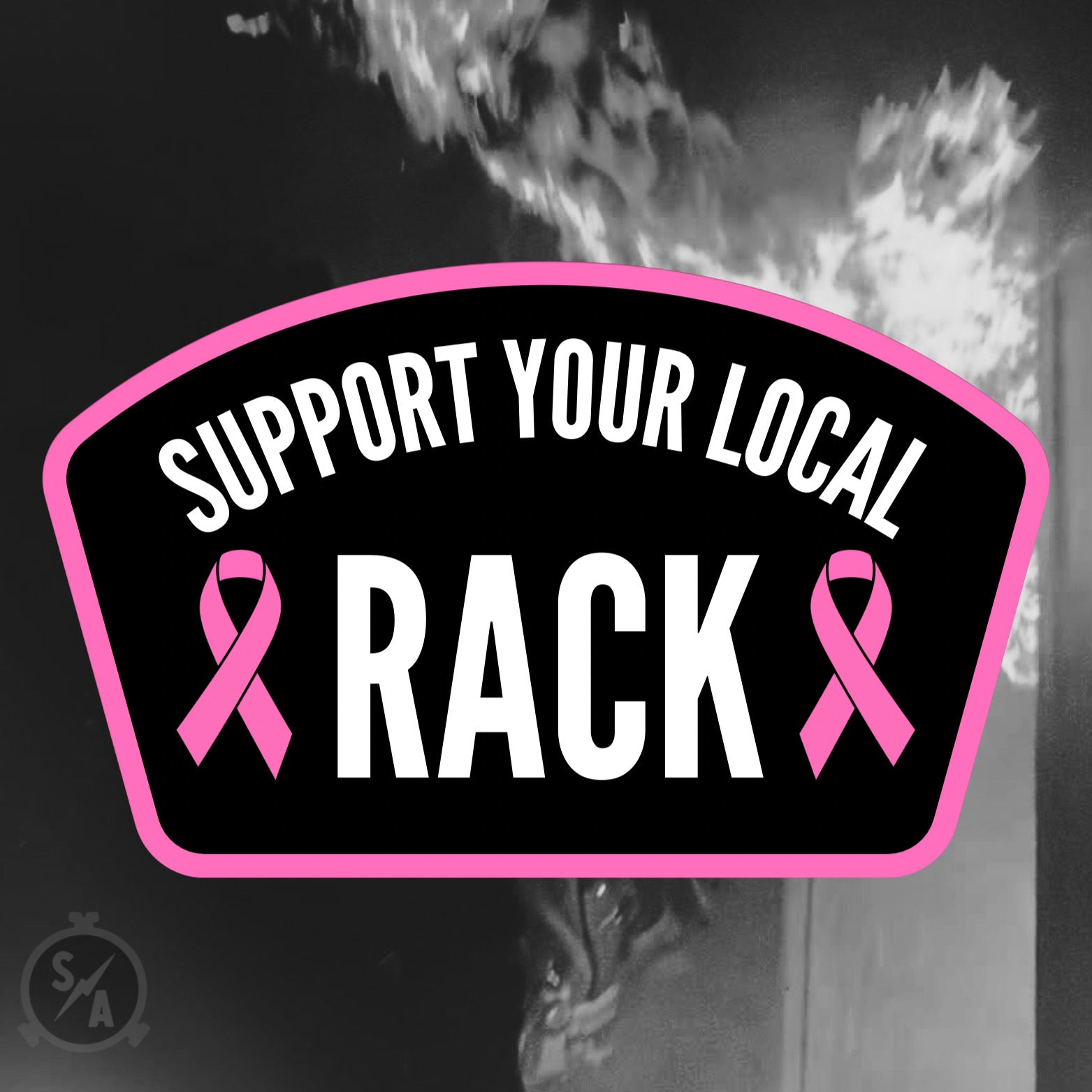 Support Your Local Rack Sticker – Salty Axes Co.