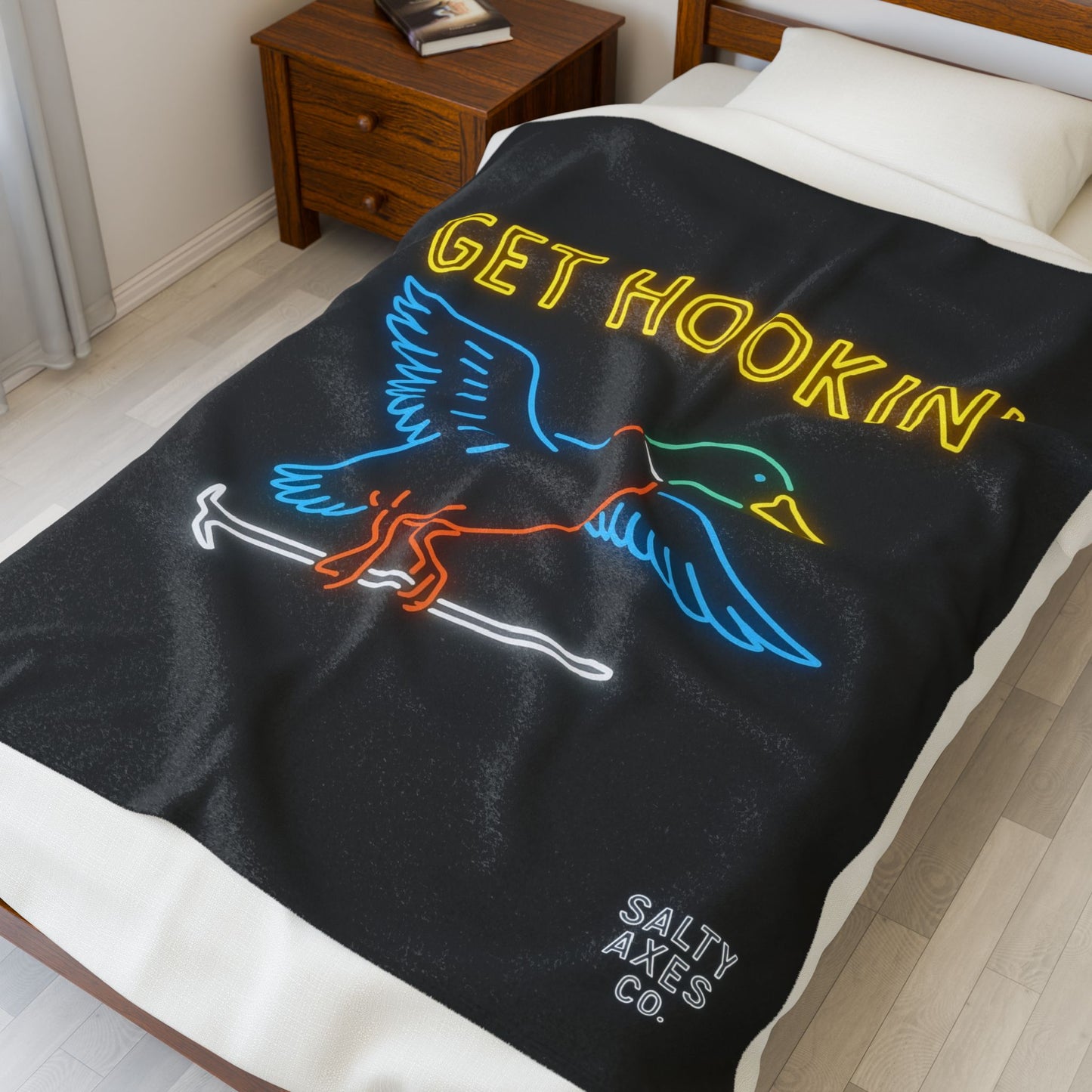 Get Hookin' Mallard Blanket