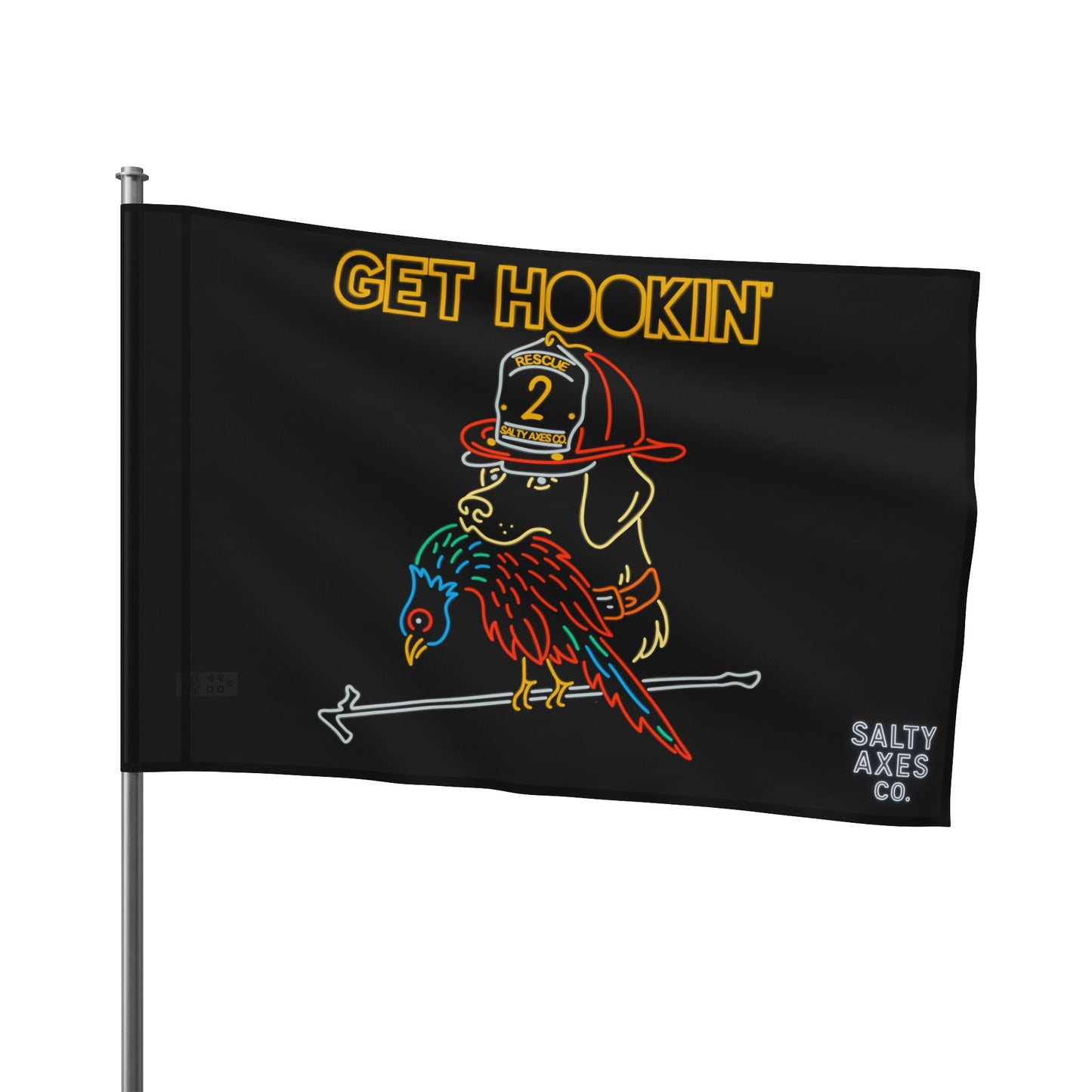 Bird Dog Get Hookin' Flag