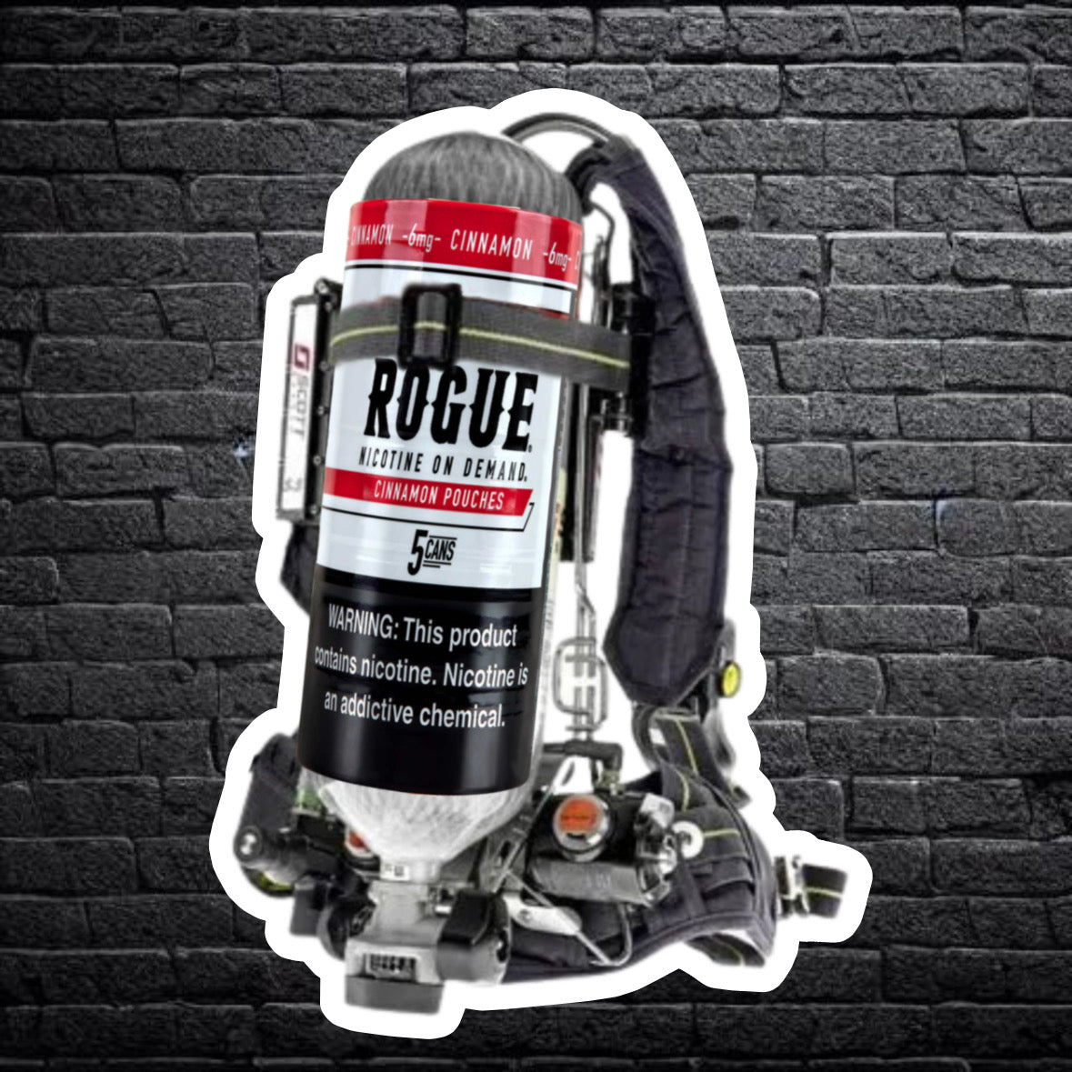 Cinnamon ROGUE SCBA Sticker