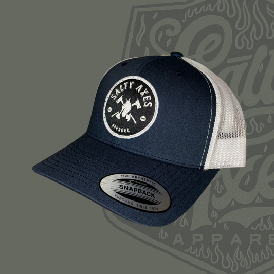 Salty Axes Navy Trucker Hat