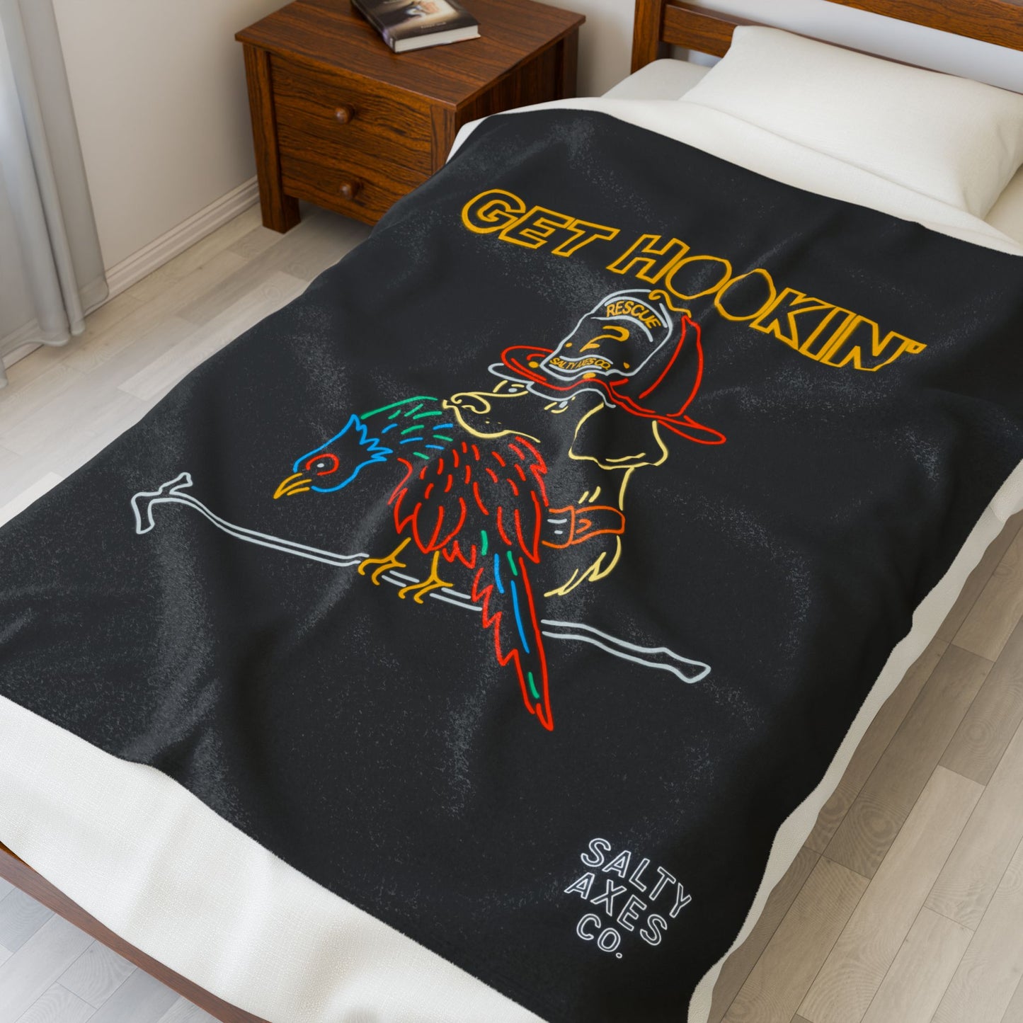 Get Hookin' Bird Dog Blanket