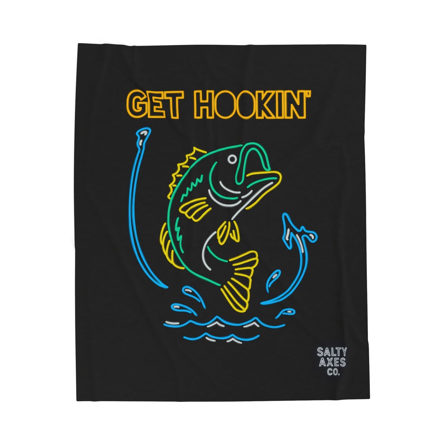 Get Hookin' Bass Blanket