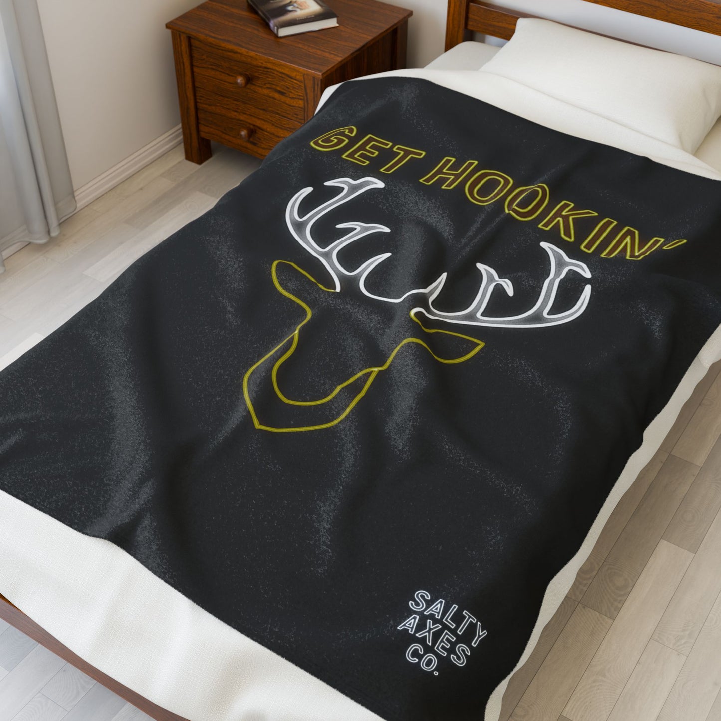 Get Hookin' Buck Blanket