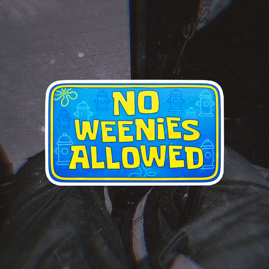 No Weenies Sticker