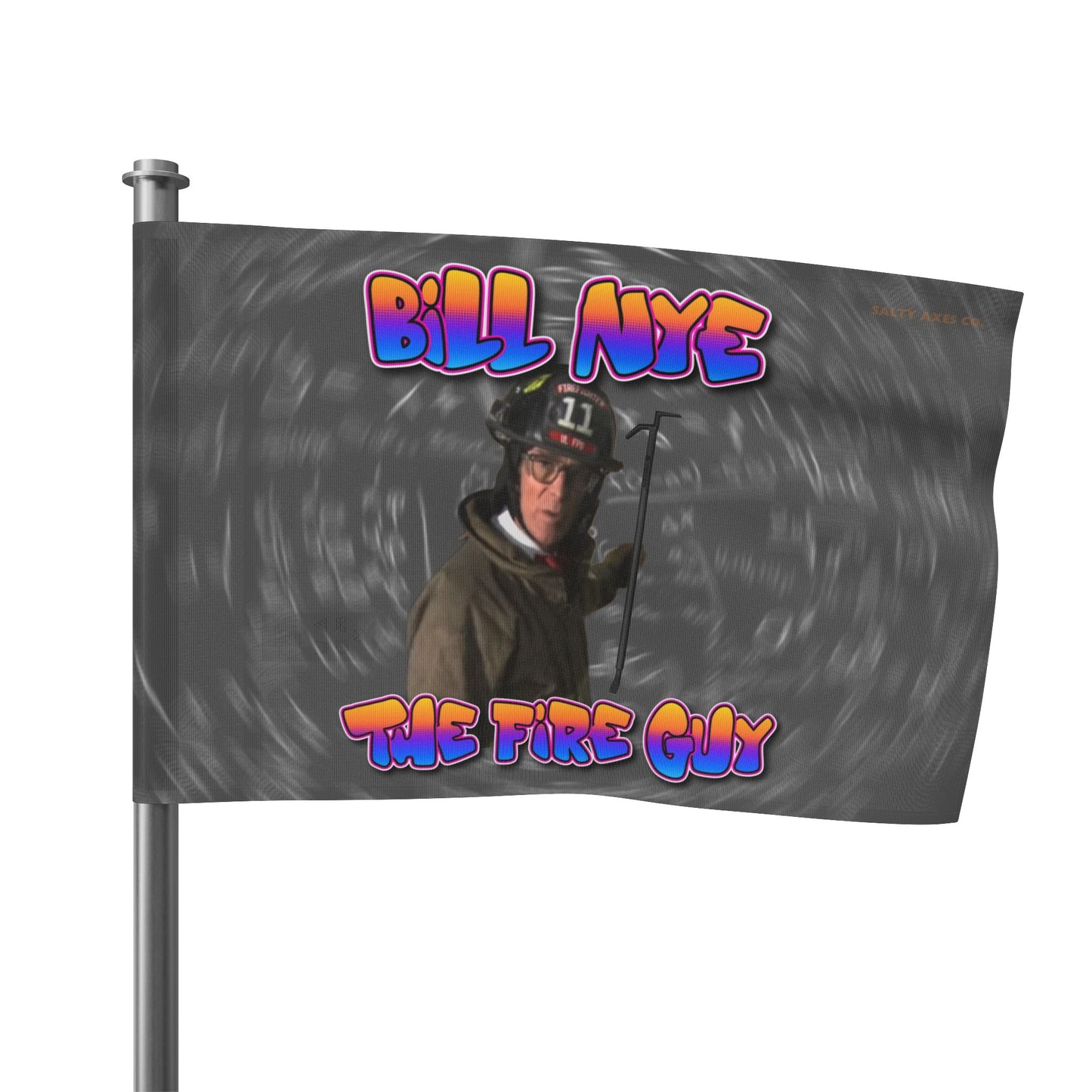 Bill Nye the Fire Guy Flag