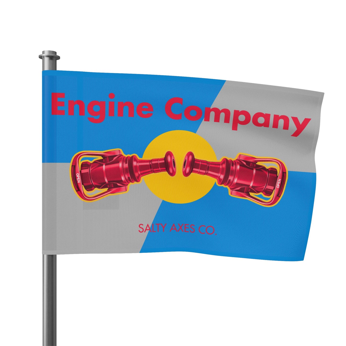 Red Bore Engine Co. Flag - Lite Colorway