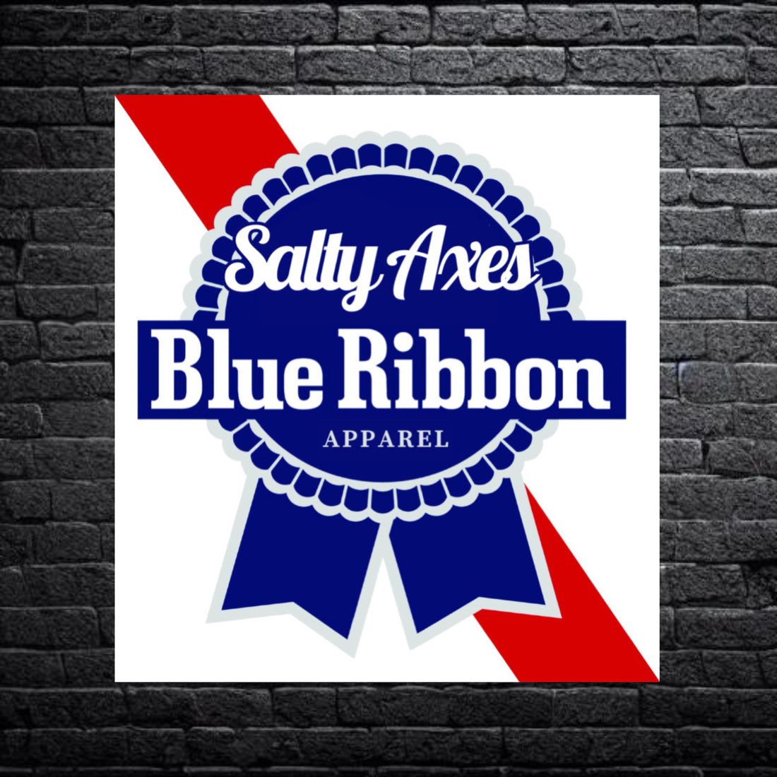 Blue Ribbon Sticker – Salty Axes Co.