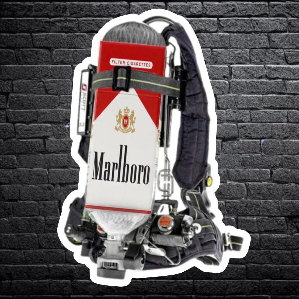 Marlboro Red SCBA Sticker