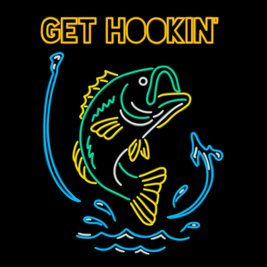 Get Hookin’ Bass Sticker