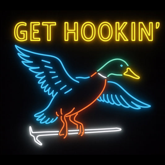 Get Hookin’ Mallard Sticker