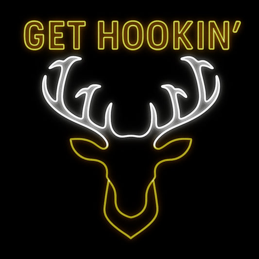 Get Hookin’ Buck Sticker