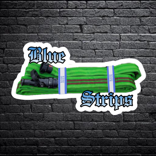 Blue Strips Sticker